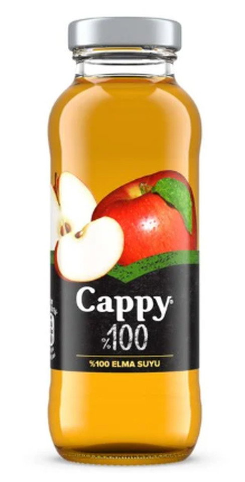 CAPPY MEYVE SUYU 250 ML-%100 ELMA (CAM)